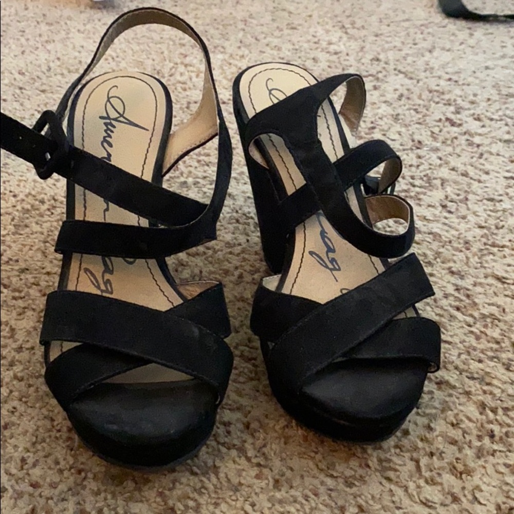 black heels